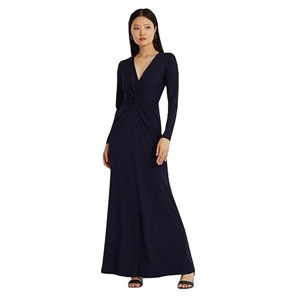 Women's Twisted Long-Sleeve Gown - Picture 1 of 1